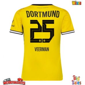 Borussia Dortmund Joey Veerman #25 Replica Home Stadium Shirt for Women 2026-27 Short Sleeve